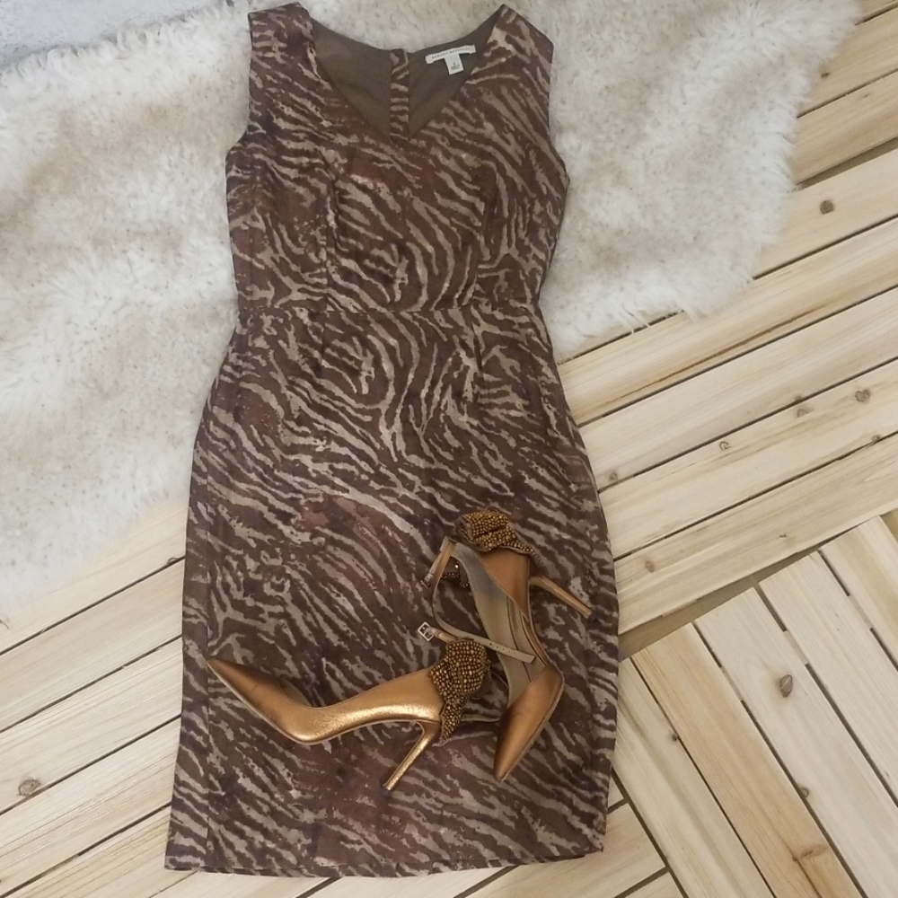 Banana Republic v neck zebra print dress - Picture 5 of 8